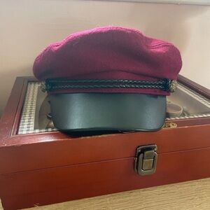 Classic Maroon and Black Men's Cap